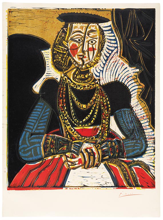 Pablo Picasso - Portrait de jeune fille, d´après Cranach le jeune. II