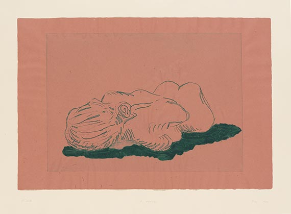 Illustration  for: Thomas Sch&uuml;tte, Frauen - A, 2006, Color etching. Auctioned at Ketterer Kunst, A 553, lot 177.	&copy; VG Bild-Kunst, Bonn 2025.