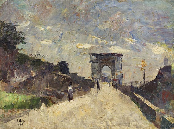 Lesser Ury - Der Titusbogen in Rom