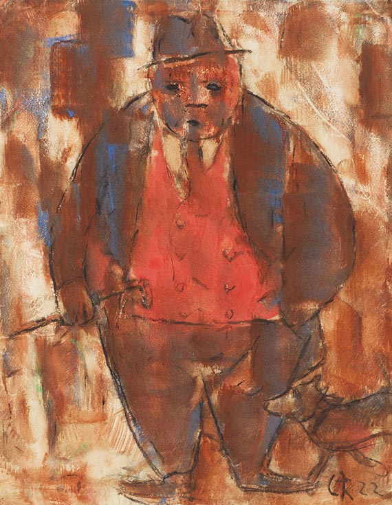 Christian Rohlfs - Mann mit roter Weste