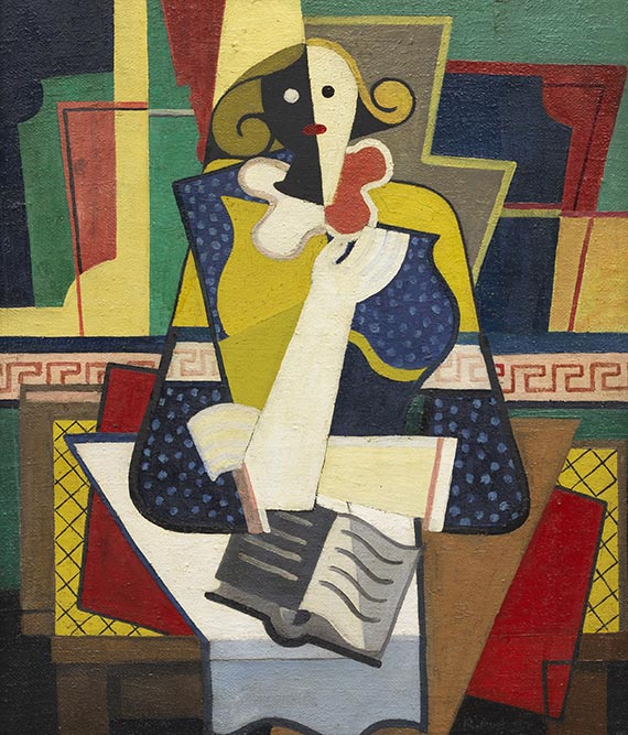 Rudolf Ausleger - Figur mit Buch