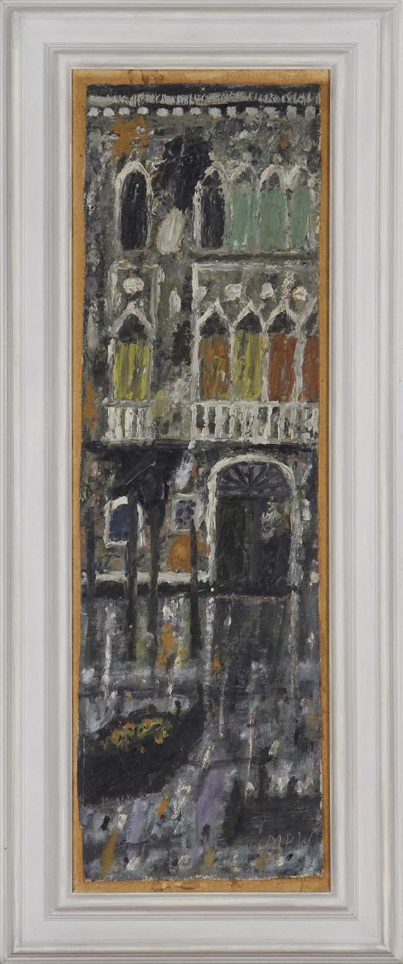 Max Peiffer Watenphul - Häuser in Venedig - Cornice