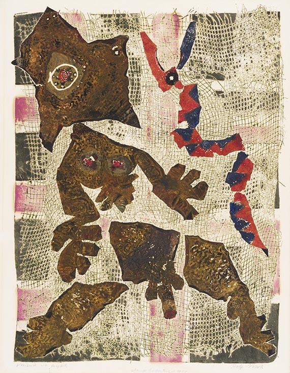 Rolf Nesch - Schlangenbeschwörer (Schlangenbändiger)