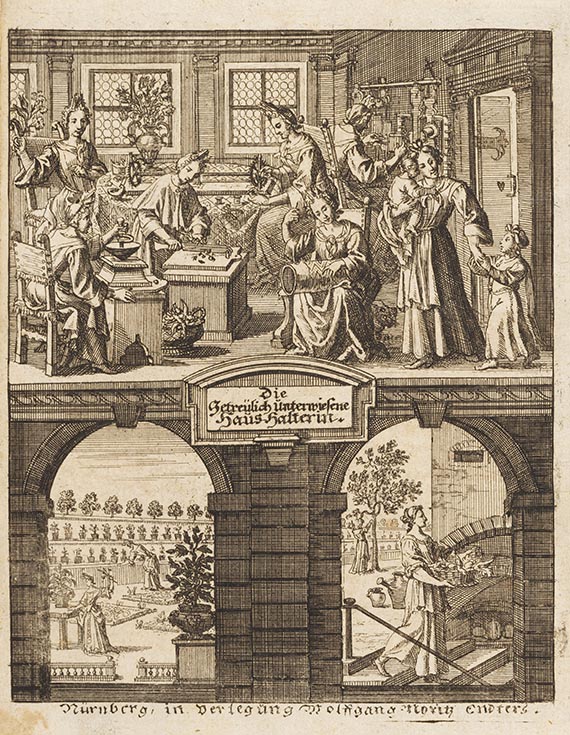 Susanna Maria Endter - Von Arachne und Penelope getreulich unterwiesene Hauß-Halterin