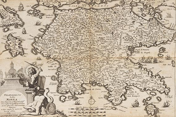 Vincenzo Maria Coronelli - Courte description du roiaume de la Morée et des places maritimes.