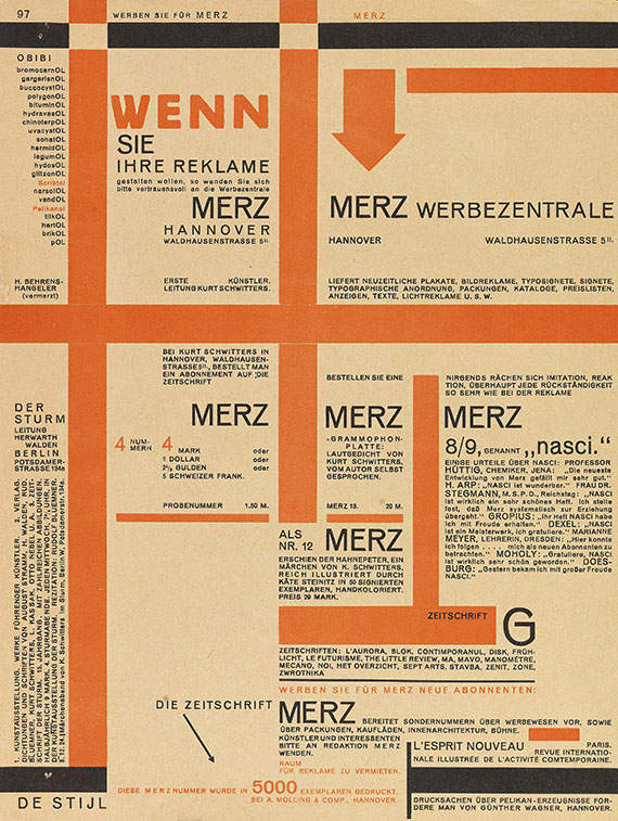 Kurt Schwitters - Merz 11. Typoreklame - Altre immagini
