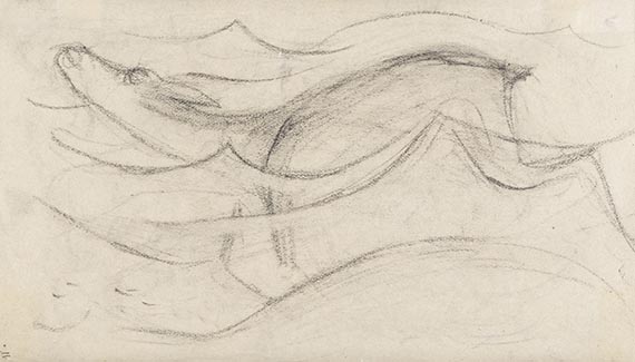 Franz Marc - Schwimmendes Reh