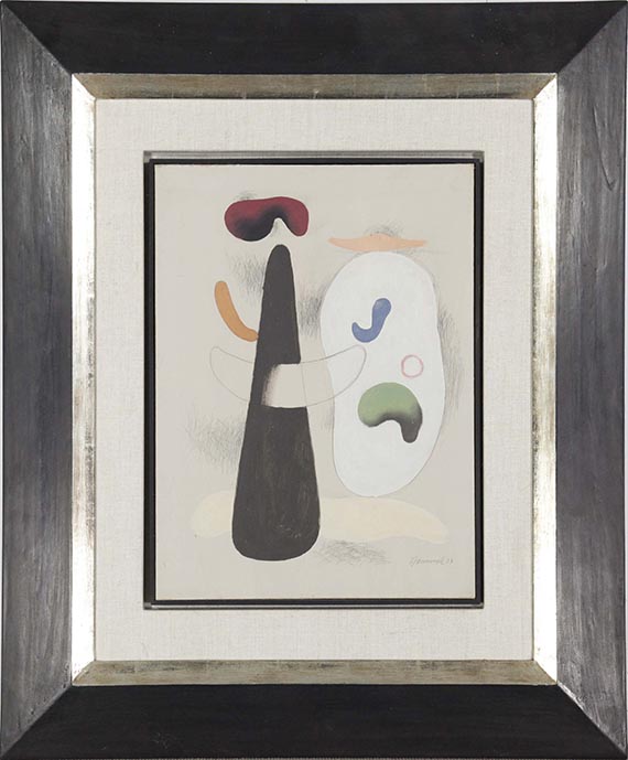 Willi Baumeister - Senkrechte mit Formen - Cornice