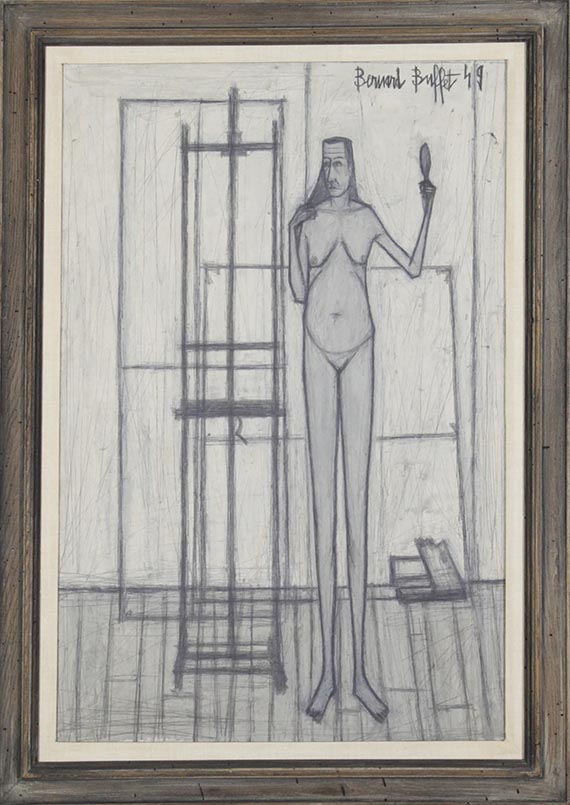 Bernard Buffet - Modèle dans l’atelier - Cornice