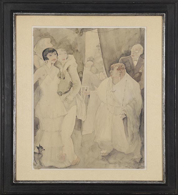 Jeanne Mammen - Ohne Titel (Illustre Gesellschaft) - Cornice