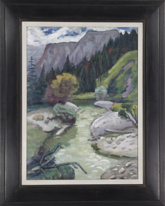 Gabriele Münter - Gebirgsbach - Cornice