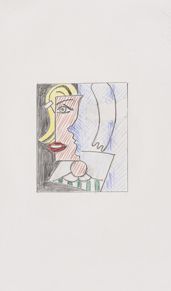 Roy Lichtenstein - Puzzle Portrait (Study)