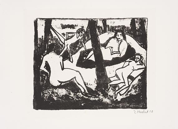 Erich Heckel - 6. Jahresmappe der Künstlergruppe ”Brücke”, gewidmet Erich Heckel - Altre immagini