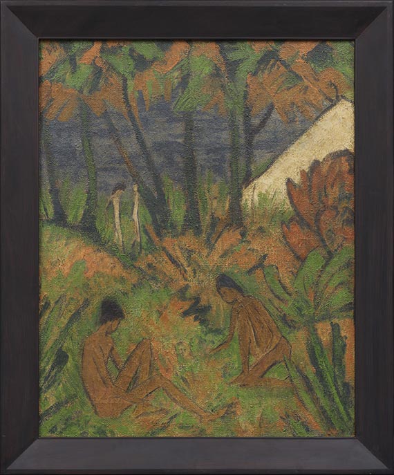 Otto Mueller - Badende am Waldsee - Cornice
