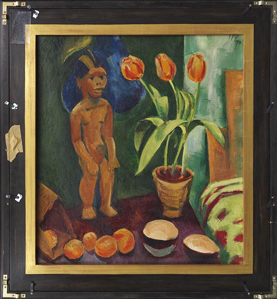 Hermann Max Pechstein - Zwei liegende Mädchen - Cornice