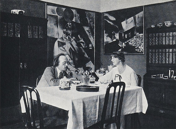 Illustration  for: Herwarth and Nell Walden in their Berlin flat, 1916, photo: unknown.
