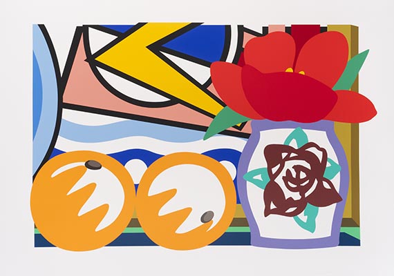 Tom Wesselmann - Still Life with Lichtenstein and Two Oranges