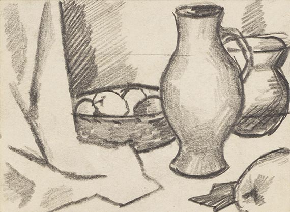 August Macke - Krüge und Apfelschale
