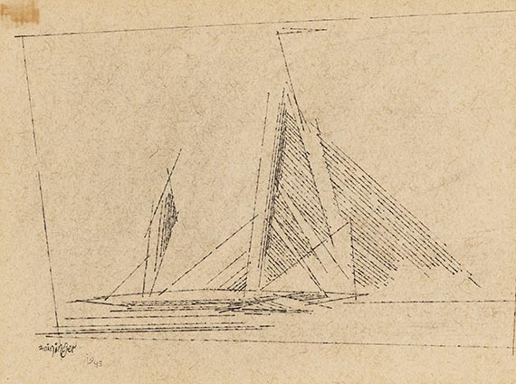Lyonel Feininger - Sailing Boat