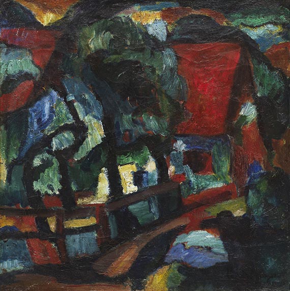 Eberhard Viegener - Haus in Bäumen