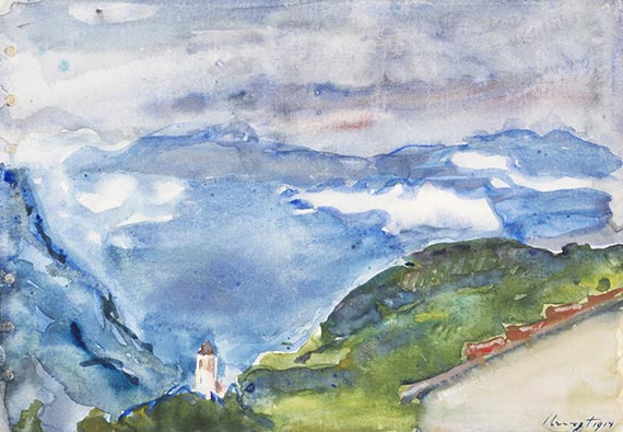 Max Slevogt - Motiv bei Oberbozen