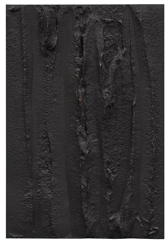 Adolf Luther - Schwarzes Materiebild