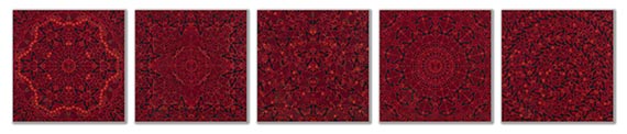 Damien Hirst - The Empresses (H10-1 bis H10-5), 2022.