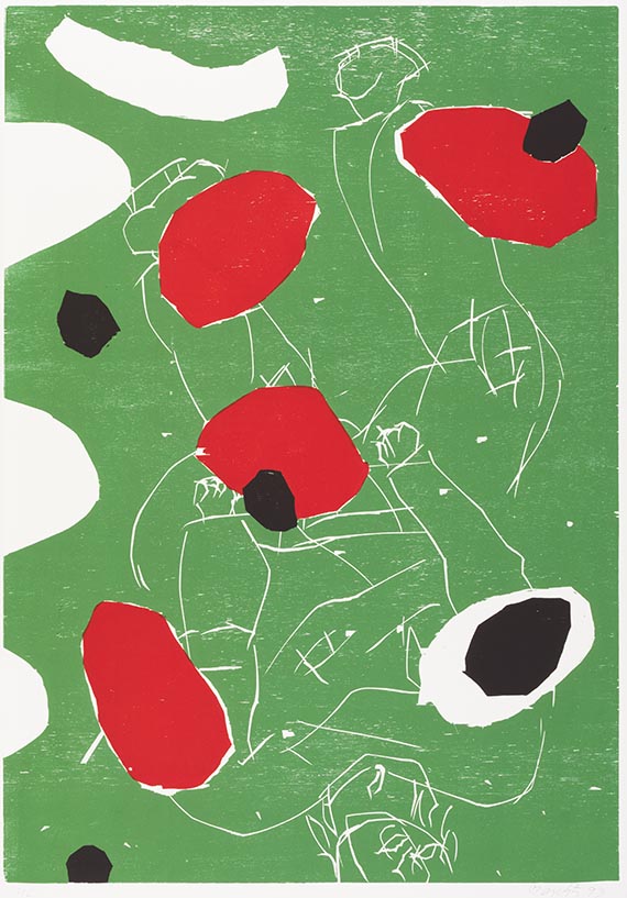 Georg Baselitz - Puck (grün)