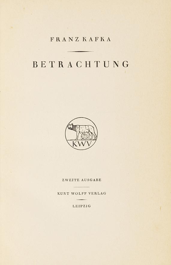 Franz Kafka - Betrachtung
