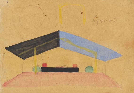 Kasimir Malewitsch - Entwürfe für die Ausgestaltung des Roten Theaters (9 Blatt) - Altre immagini