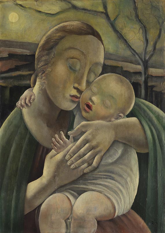 Anita Rée - Der heilige Kuss (Kleine Ruhe auf der Flucht, Mutter mit Kind)