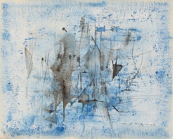 Zao Wou-Ki - Sans titre (Blaue Abstraktion)