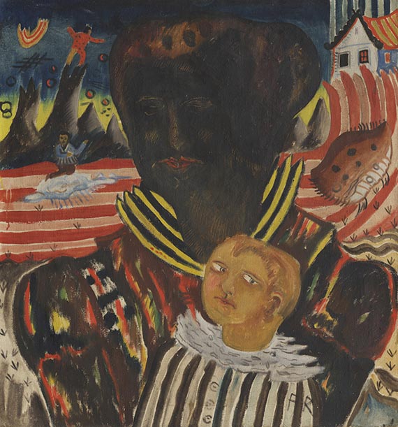 Franz Radziwill - Frau mit Kind (Schwarze Madonna)