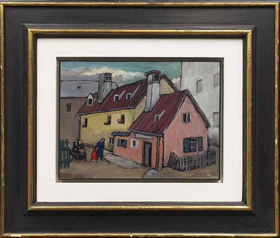 Gabriele Münter - Alte Herbergen in München - Cornice