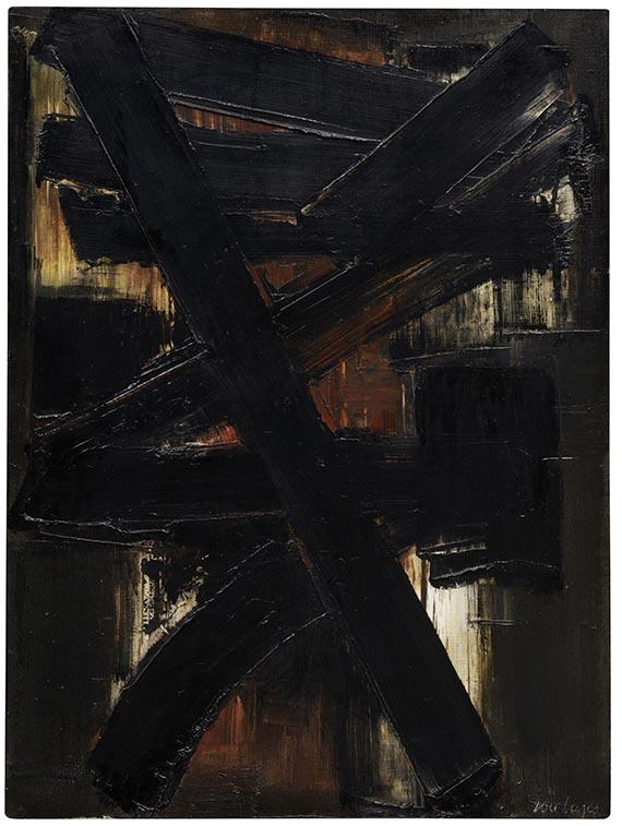 Soulages - Peinture 81 x 60 cm, 2 mai 1957