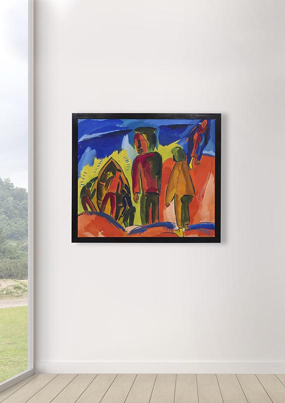 Karl Schmidt-Rottluff - Fischer auf der Düne - Altre immagini